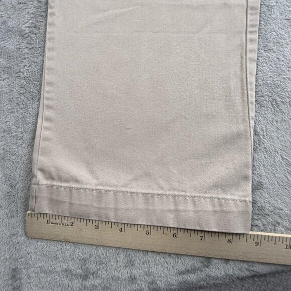 Vintage Polo Ralph Lauren Chino Pants Mens 35x33 Khaki Tan Andrew Pant Pleated - Picture 10 of 16